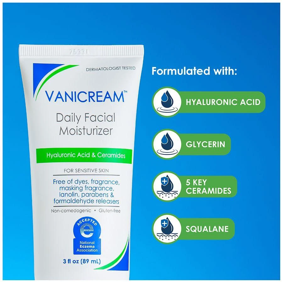 商品Vanicream|Daily Facial Moisturizer Fragrance-Free,价格¥140,第4张图片详细描述