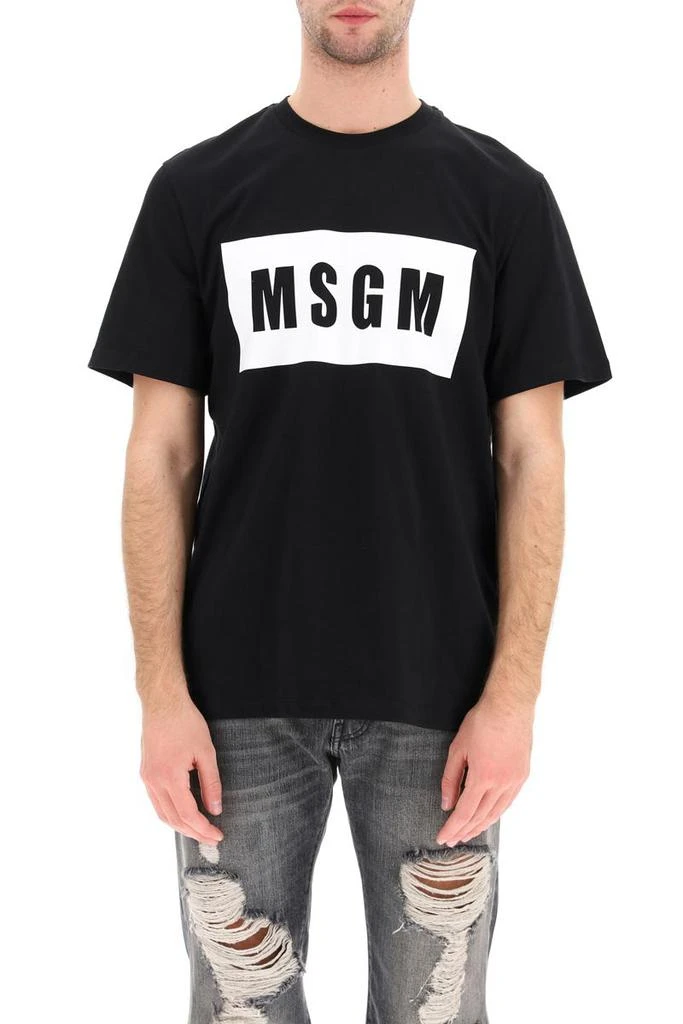 商品MSGM|Msgm logo box t-shirt,价格¥660,第2张图片详细描述