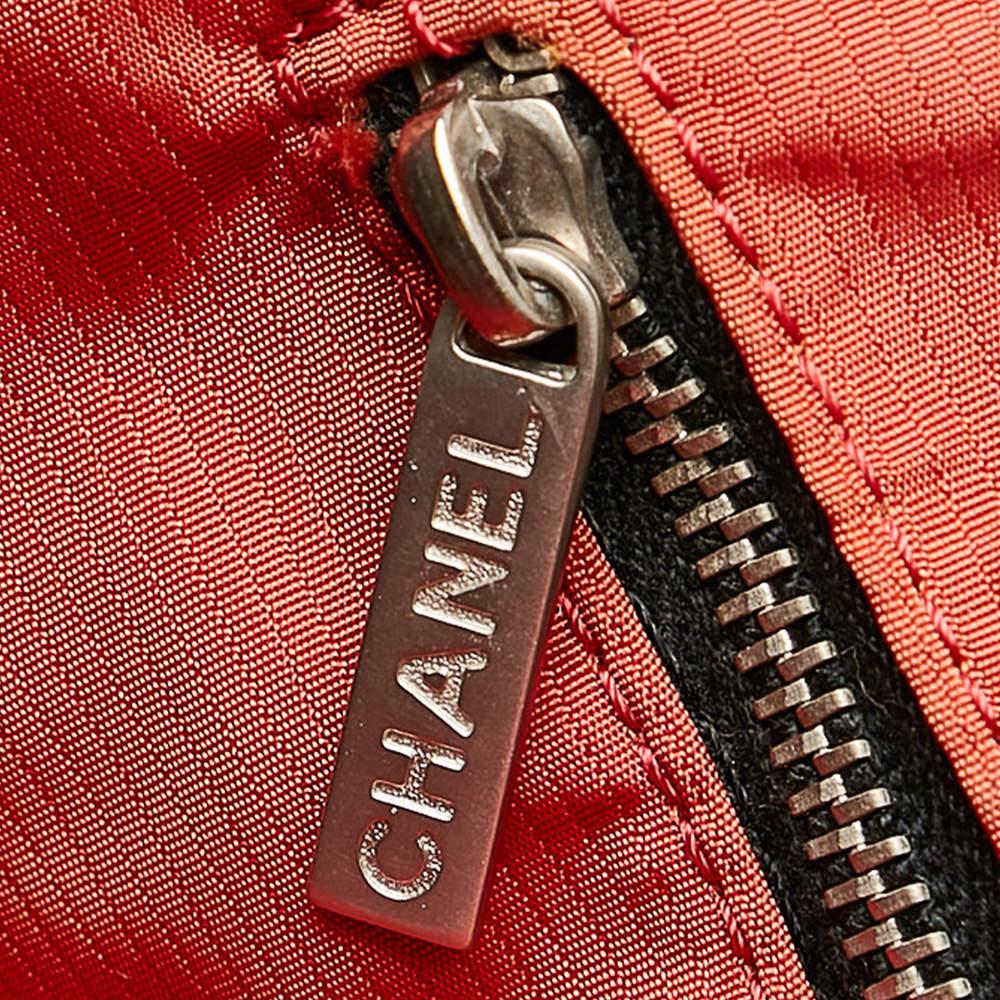 Chanel Black Nylon Old Travel Line Tote Bag商品第8张图片规格展示