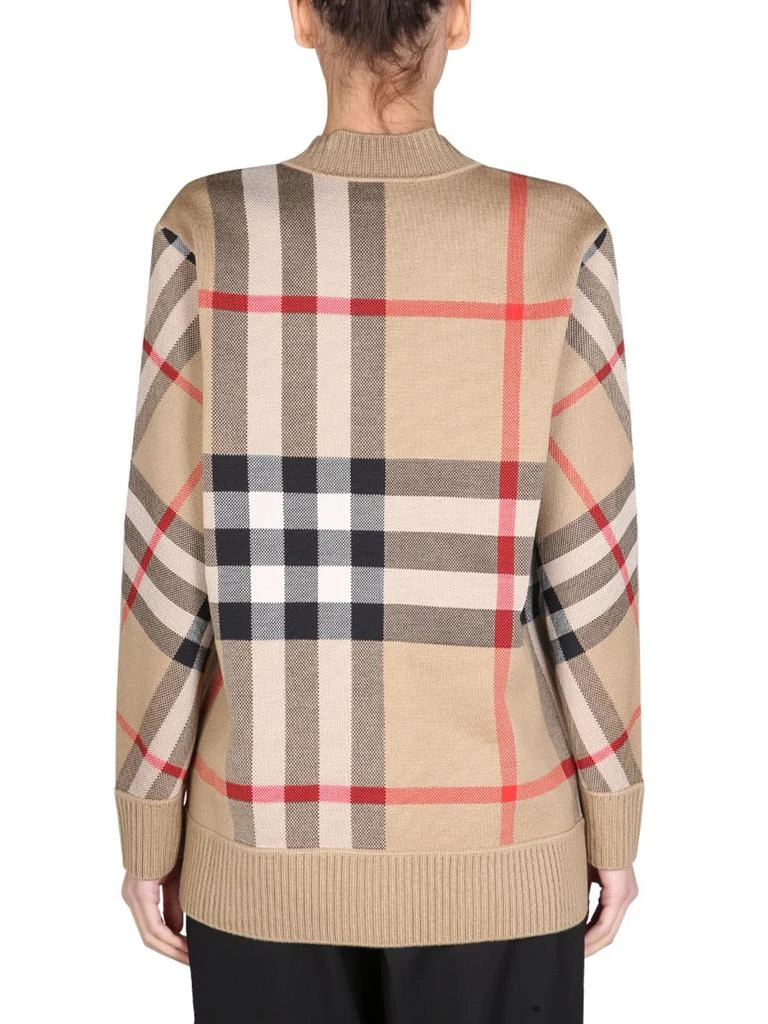 商品Burberry|TECHNICAL CARDIGAN WITH TARTAN PATTERN,价格¥7193,第2张图片详细描述