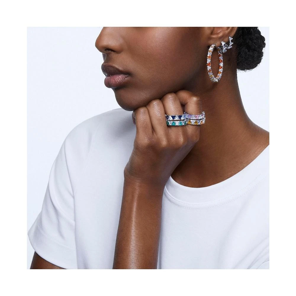 商品Swarovski|Ortyx Cocktail Triangle Cut Rhodium Plated Ring,价格¥1225,第3张图片详细描述