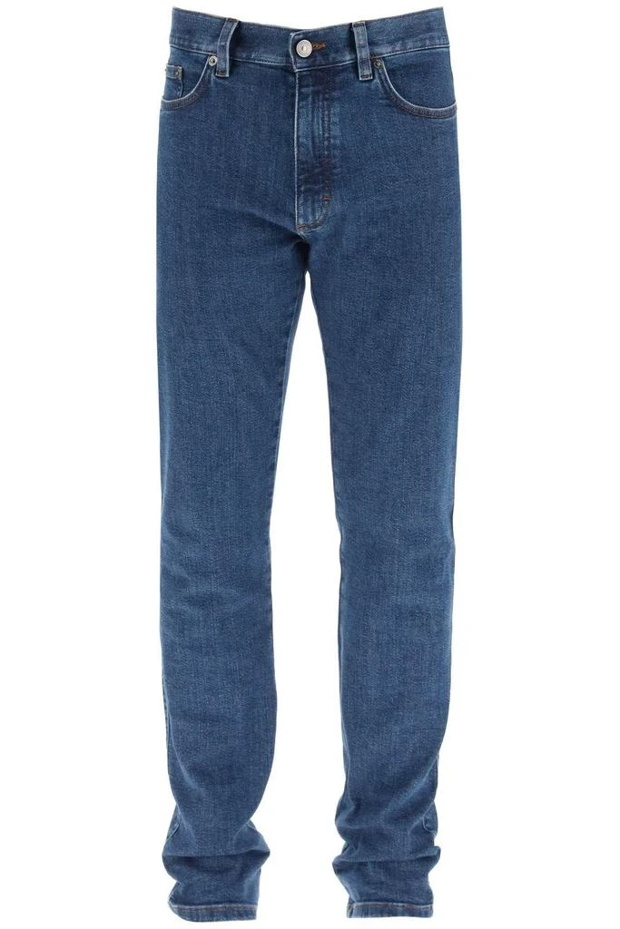 商品Zegna|STONE-WASHED ORGANIC COTTON DENIM JEANS,价格¥1418,第1张图片