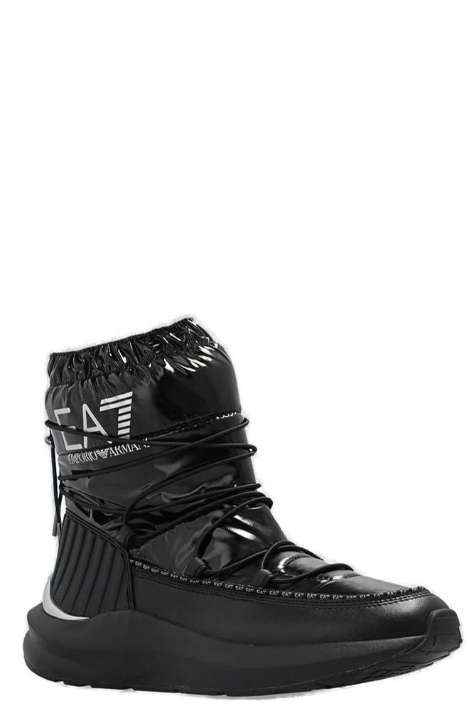 商品Emporio Armani|Ea7 Emporio Armani Logo-Printed Drawstring Quilted Snow Boots,价格¥1819,第2张图片详细描述