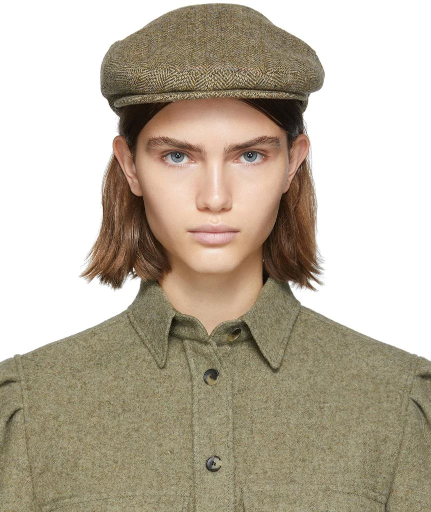 商品Isabel Marant|Beige Gabor Flat Cap,价格¥393,第1张图片