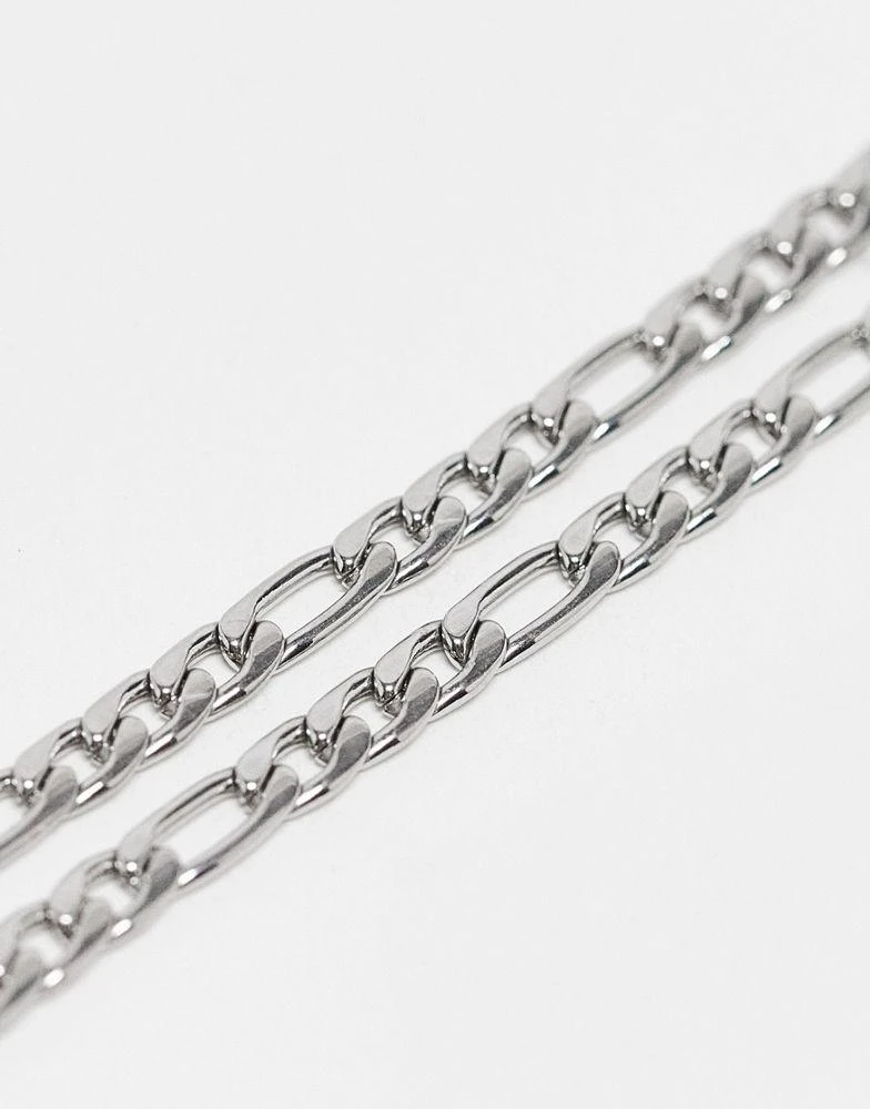 商品ASOS|ASOS DESIGN waterproof stainless steel necklace with mini angel wing pendant in silver,价格¥100,第2张图片详细描述