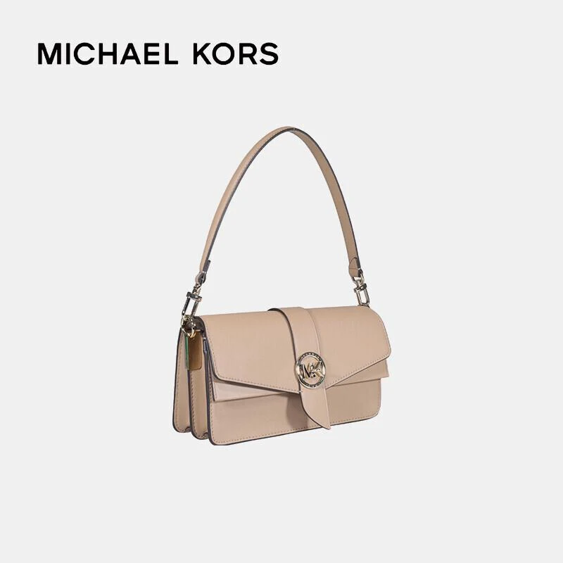 商品[国内直发] Michael Kors|MK 女包 迈克·科尔斯 （MICHAEL KORS）女士Greenwich系列黄色皮质手提单肩斜跨包送女友 30H1LGRL2L CAMEL,价格¥1642,第5张图片详细描述