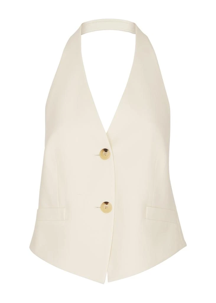 商品Helmut Lang|Halterneck open-back woven waistcoat,价格¥2116,第1张图片