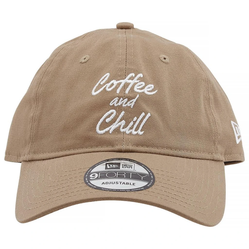 商品New Era|New Era Khaki Coffee And Chill Logo 9Forty Cap, Size One Size,价格¥140,第1张图片