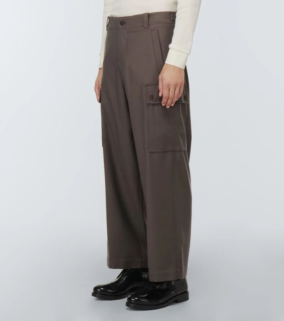 商品Giorgio Armani|羊毛高腰工装裤,价格¥4204,第3张图片详细描述