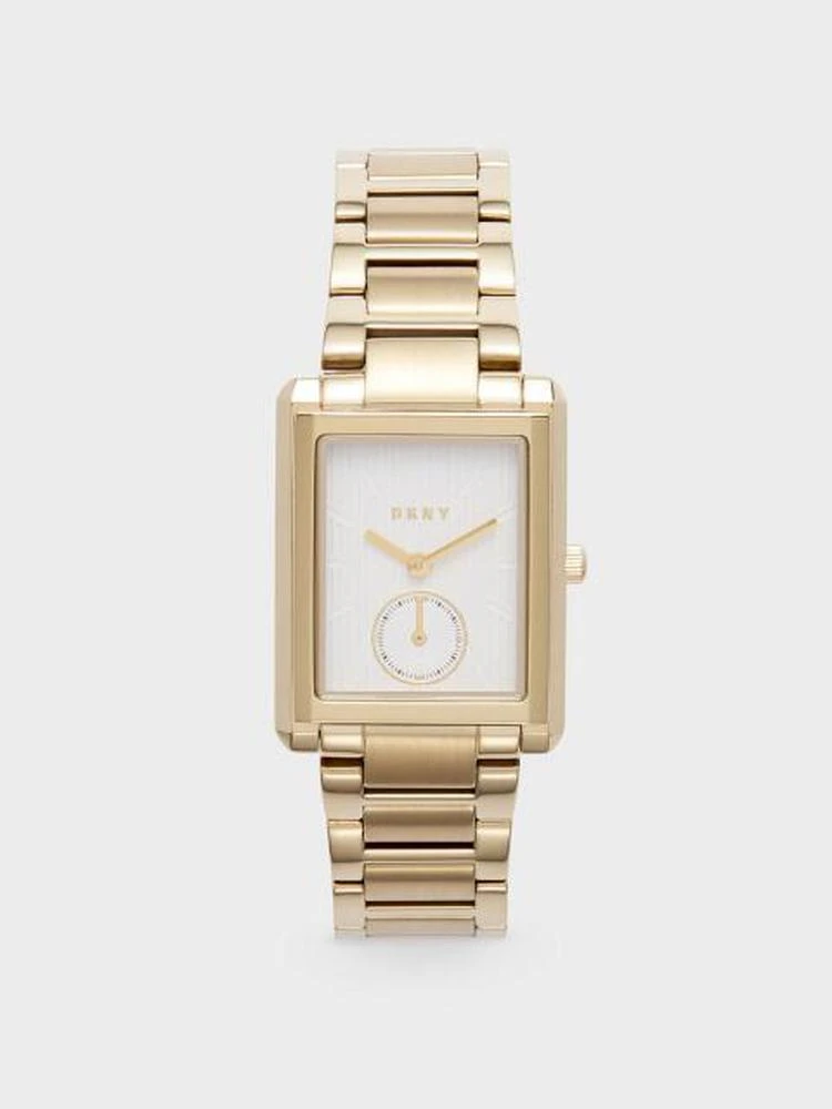 商品DKNY|Gershwin Rectangular Stainless Steel Watch,价格¥984,第1张图片
