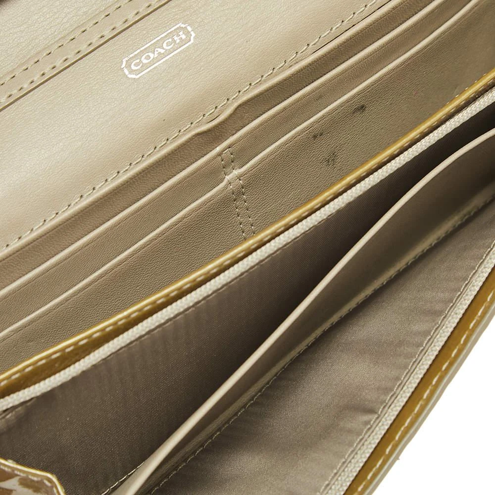 Coach Olive Green Patent Leather Continental Wallet on Chain 商品