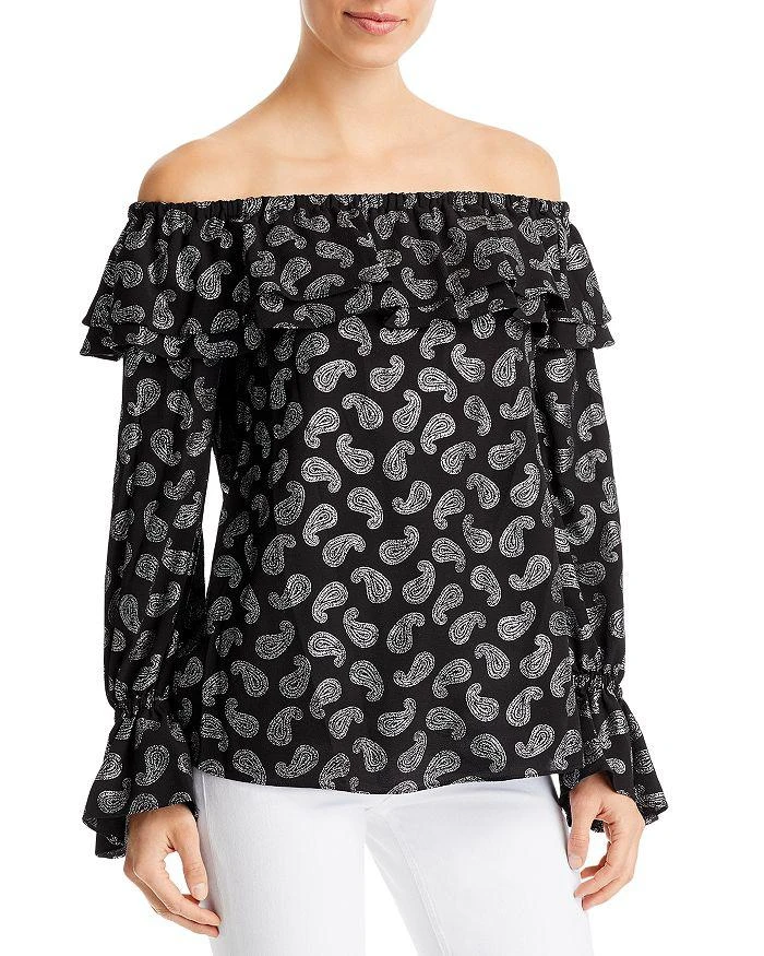 商品Michael Kors|Paisley Print Off-the-Shoulder Top,价格¥220,第1张图片