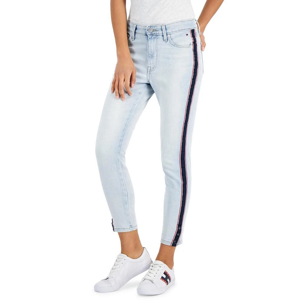 商品Tommy Hilfiger|Tribeca TH Flex Side-Stripe Skinny Jeans,价格¥174,第1张图片