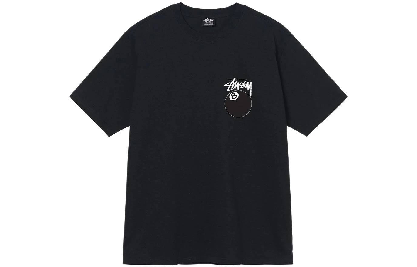 商品[国内直发] STUSSY|8球系列 黑8印花圆领套头宽松短袖T恤 男女同款,价格¥872,第9张图片详细描述