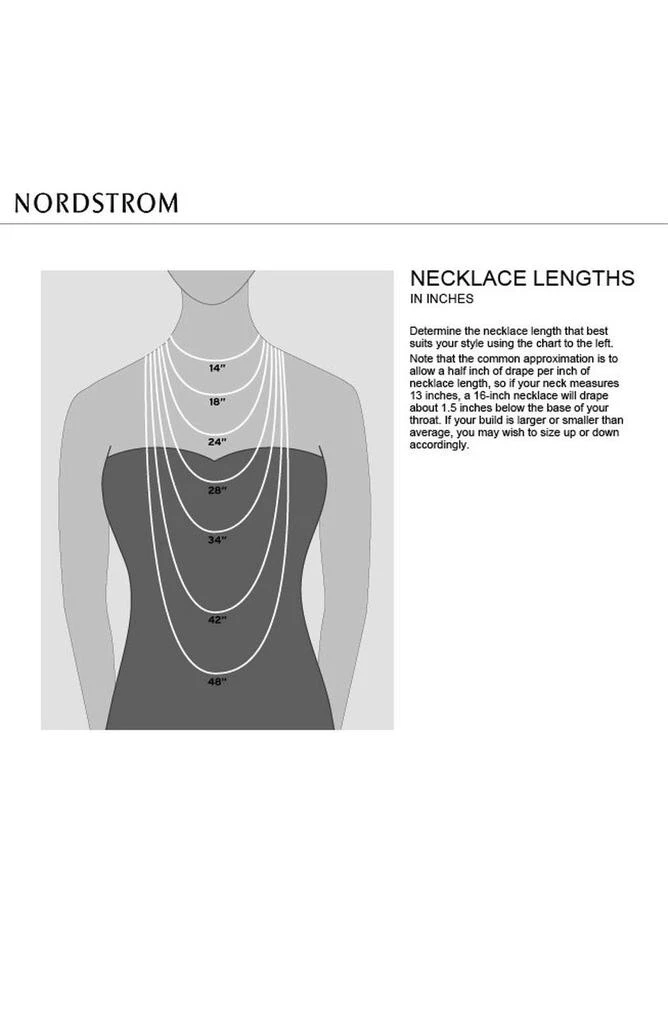 商品ADORNIA|Sterling Silver Swarovski Crystal Heartbeat Zigzag Necklace,价格¥150,第3张图片详细描述
