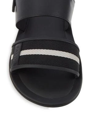商品Bally|Striped Leather Sandals,价格¥1312,第5张图片详细描述