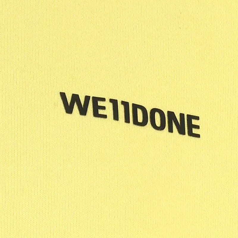 WE11DONE 黄色男士卫衣/帽衫 WD-TP2-20-717-U-YE 【韩国产地商品，大陆地区收货约30-40天】商品第2张图片规格展示