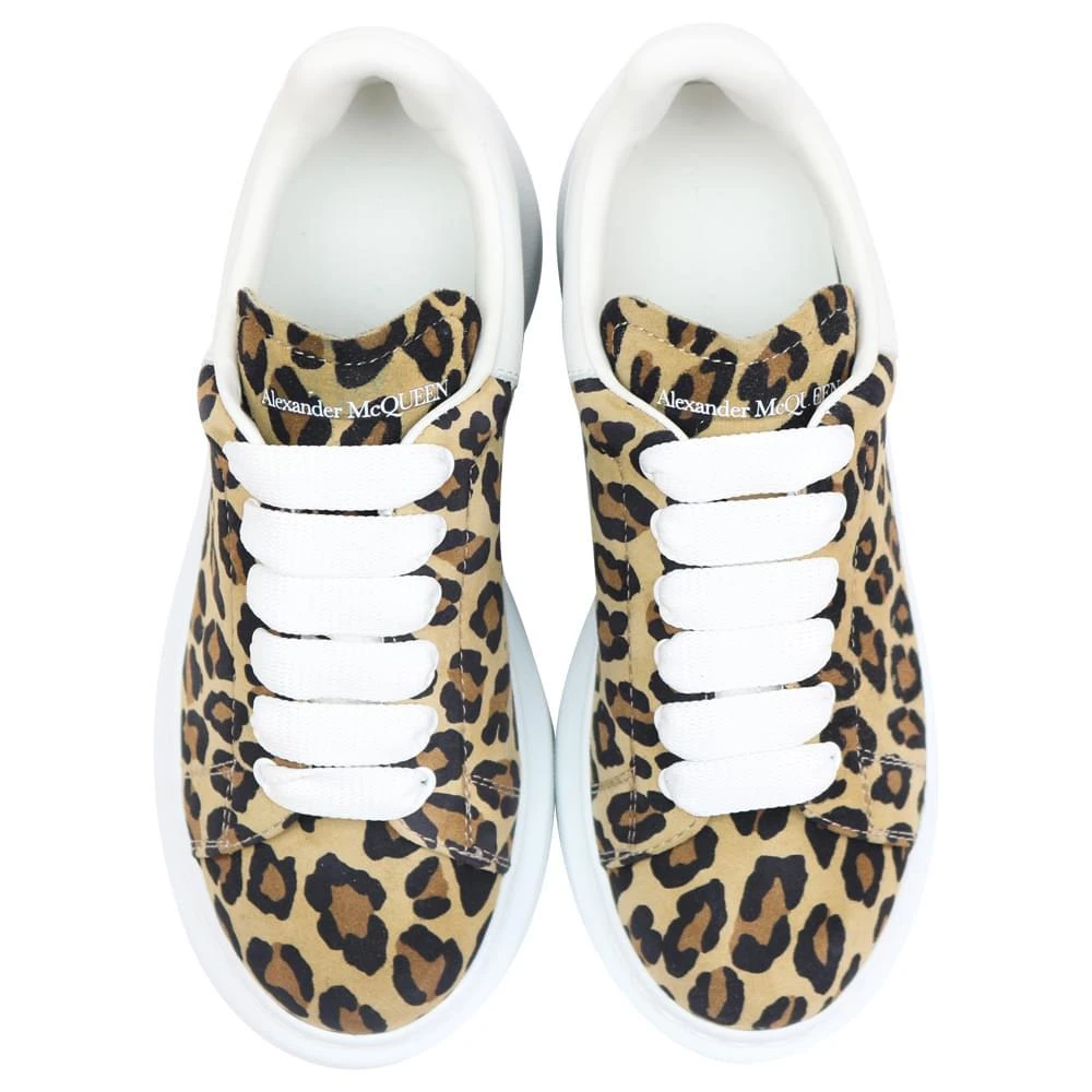 商品Alexander McQueen|Beige Leopard Print Chunky Trainers,价格¥1386,第3张图片详细描述