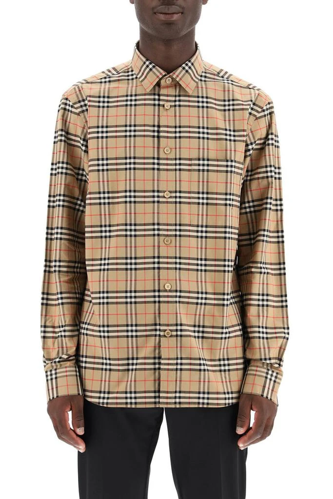 商品Burberry|Burberry Checked Long-Sleeved Shirt,价格¥2839,第2张图片详细描述