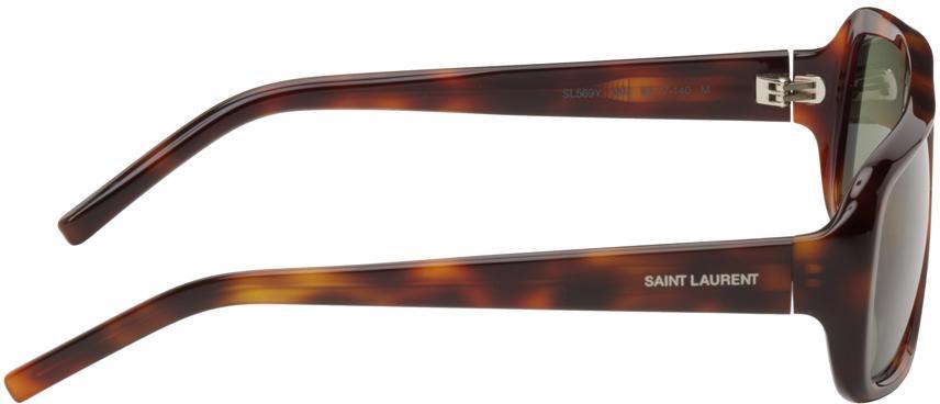 商品Yves Saint Laurent|Tortoiseshell SL 569 Sunglasses,价格¥2897,第4张图片详细描述