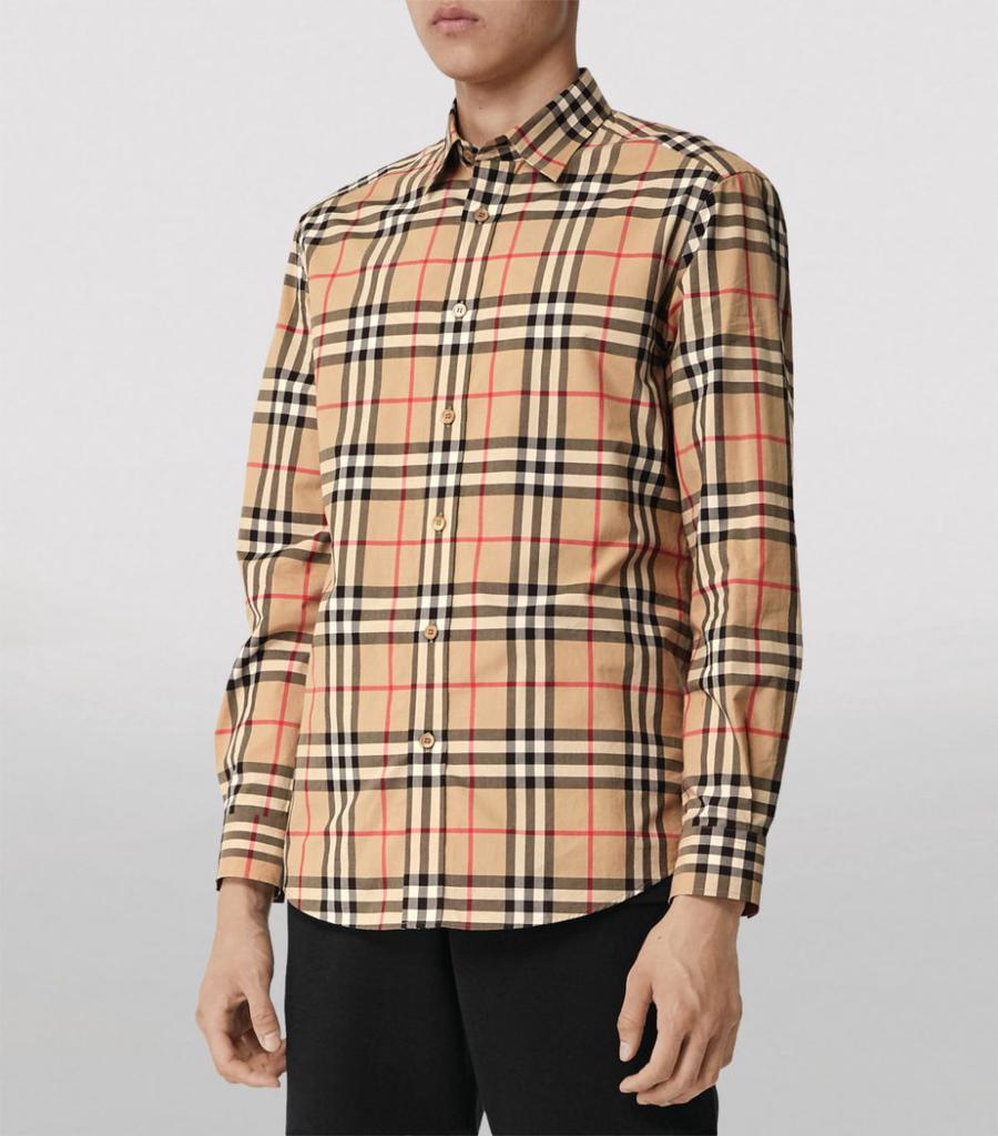 商品Burberry|Cotton Check Shirt,价格¥3033,第6张图片详细描述