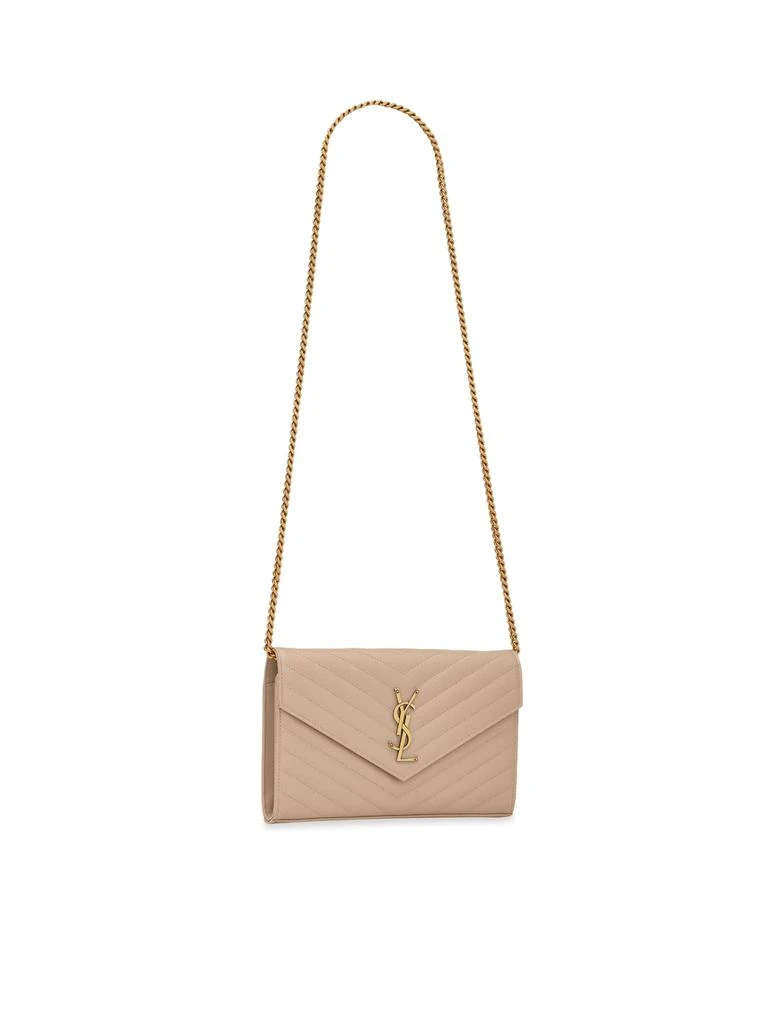 商品Yves Saint Laurent|CLASSIC CASSANDRE CHAIN POUCH IN GRAIN DE POUDRE LEATHER,价格¥12631,第2张图片详细描述