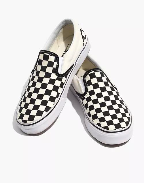 商品Vans|Unisex Classic Slip-On Sneakers in Black Checkerboard,价格¥298,第1张图片