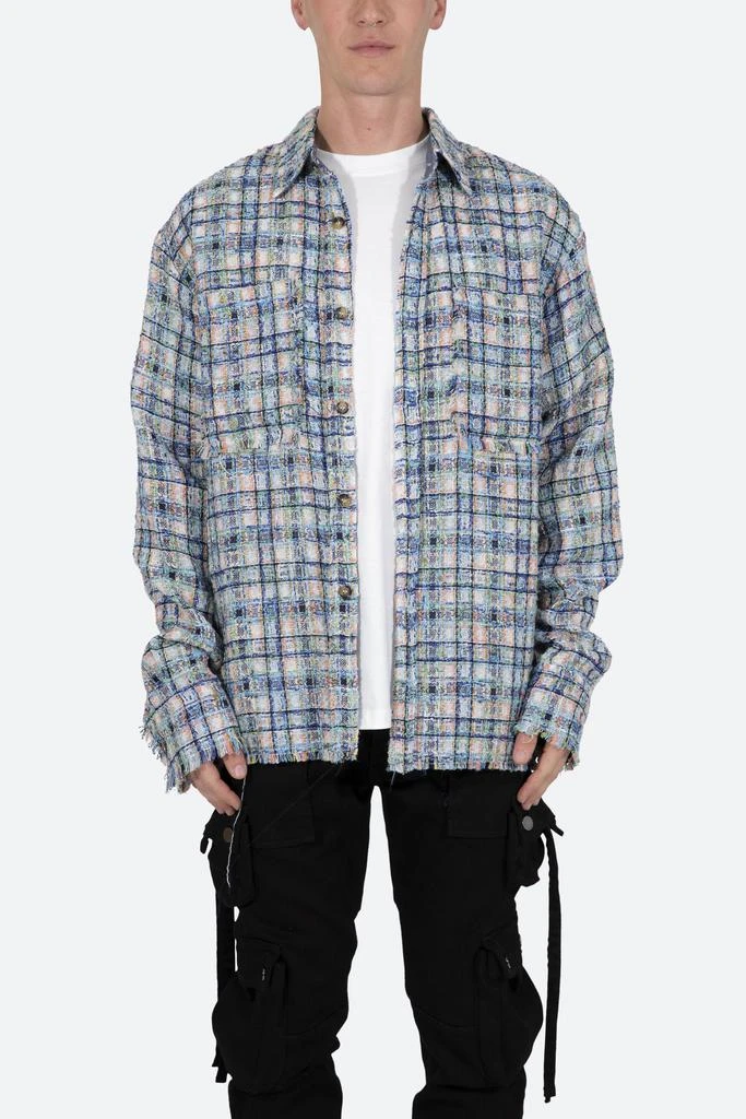 商品MNML|Heavyweight Raw Edge Flannel - Blue/White,价格¥213,第1张图片