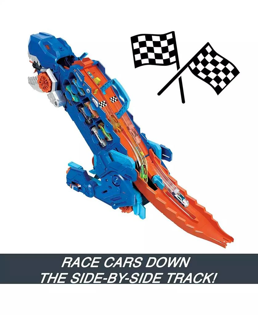 商品Hot Wheels|City Ultimate Hauler, Transforms Into A T-Rex with Race Track, Stores 20 Plus Cars,价格¥539,第2张图片详细描述