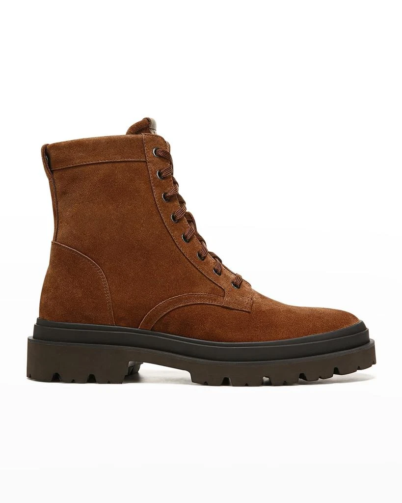 商品Vince|Men's Raider Leather Zip Combat Boots,价格¥1093,第1张图片