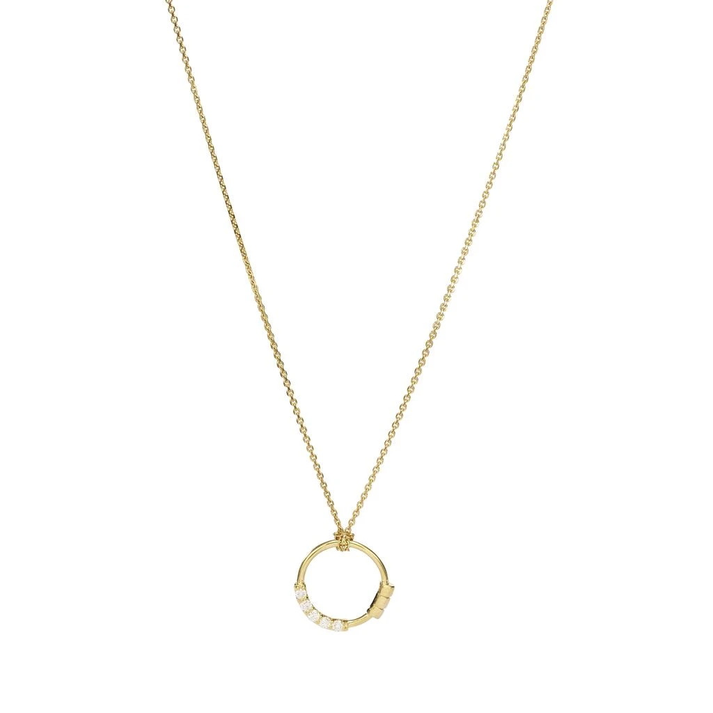 商品AME|Âme Totem 18K Yellow Gold, Lab-Grown Diamond Small Circle Pendant Necklace,价格¥9326,第1张图片
