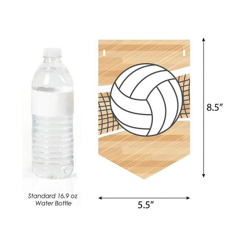 商品Big Dot of Happiness|Bump, Set, Spike Volleyball Bunting Banner Party Decor Bump Set Spike Volleyball,价格¥157,第2张图片详细描述
