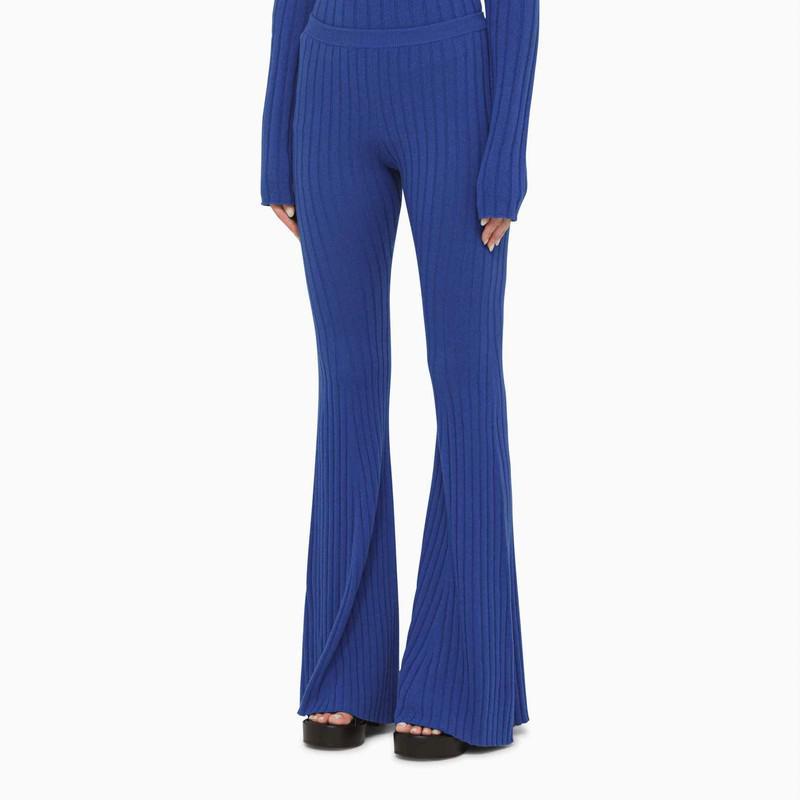 商品Versace|Blue bell-bottom trousers,价格¥5023,第5张图片详细描述