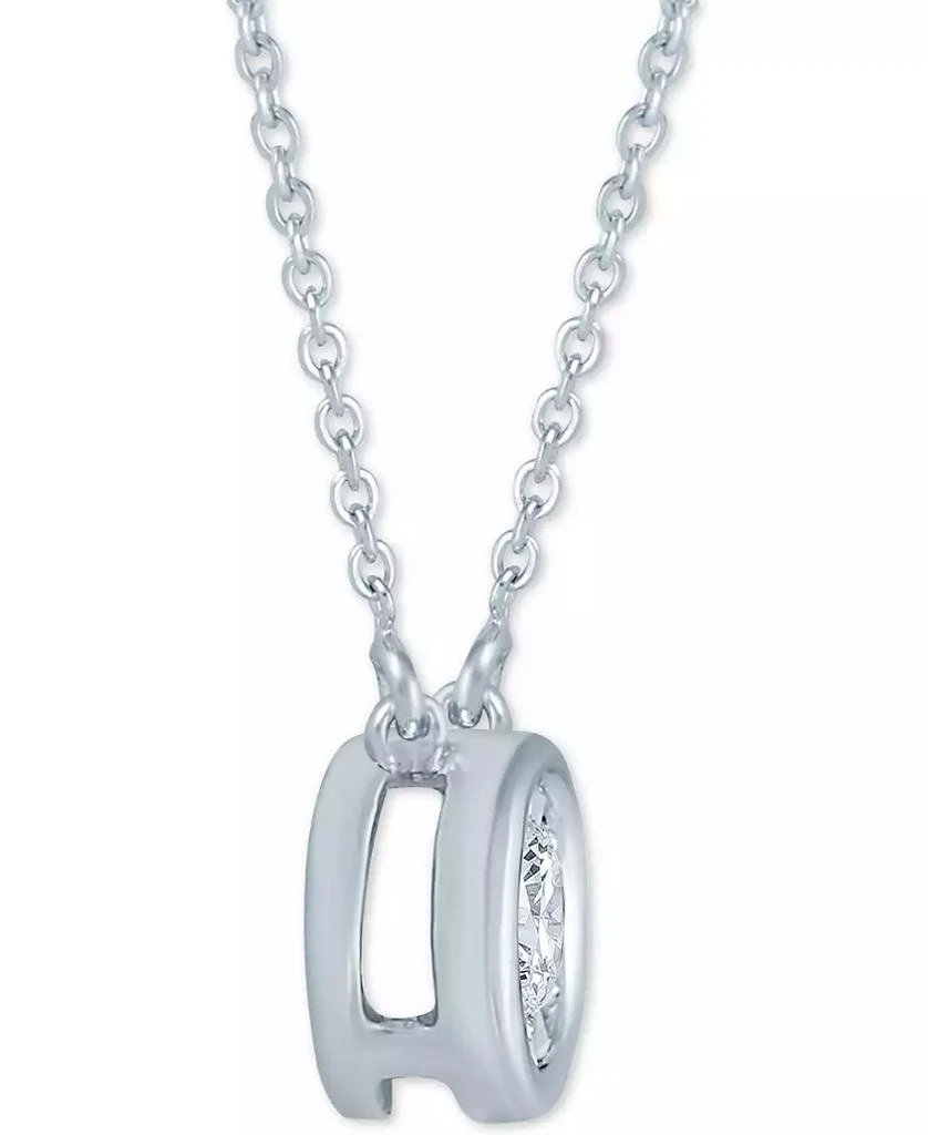 商品Macy's|Diamond Bezel 18" Pendant Necklace (1/8 ct. t.w.),价格¥7193,第3张图片详细描述