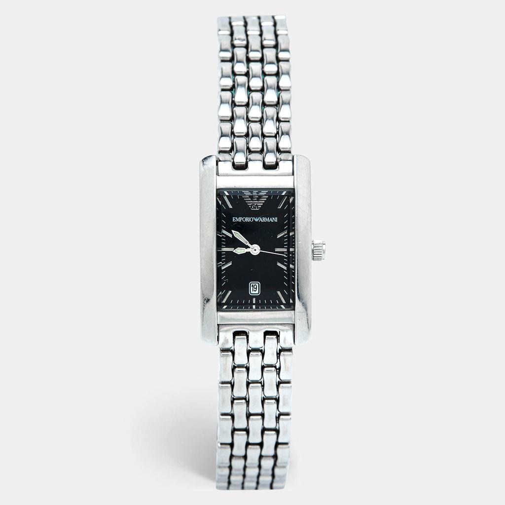 Emporio Armani Black Stainless Steel AR-0116 Women's Wristwatch 21 mm商品第1张图片规格展示