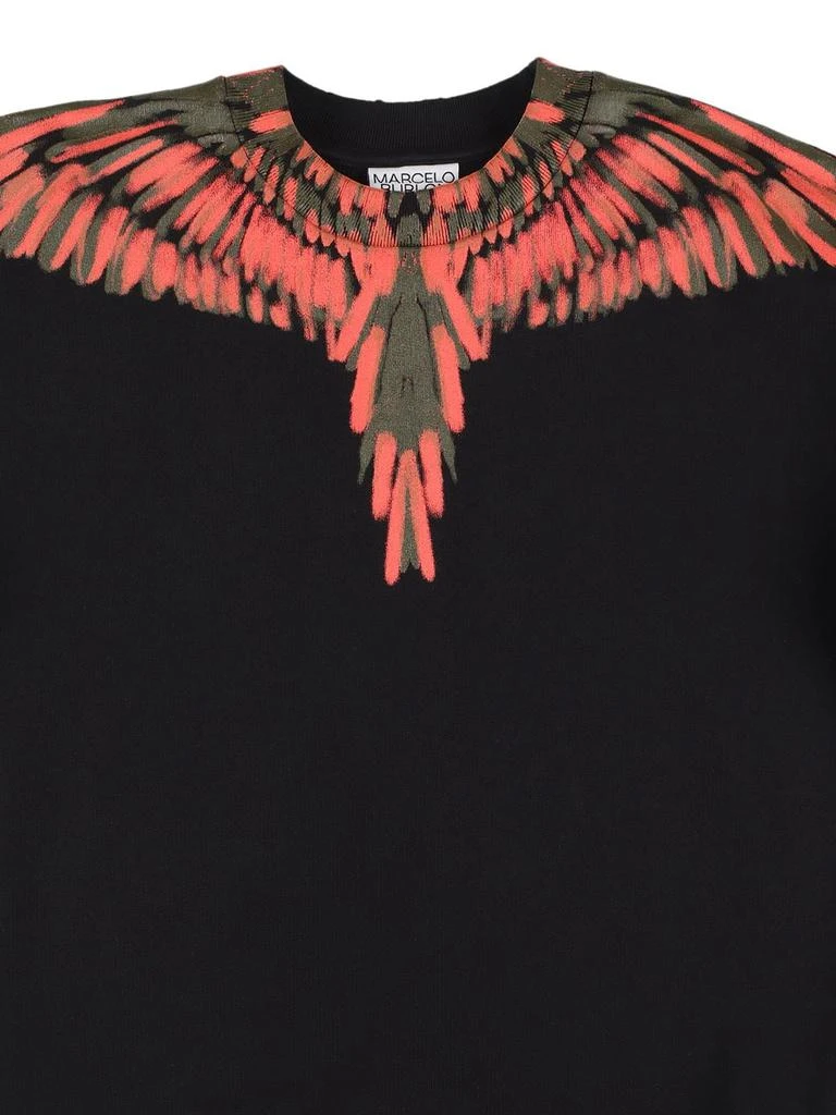 商品Marcelo Burlon|Wings Print Cotton Sweatshirt,价格¥997,第1张图片