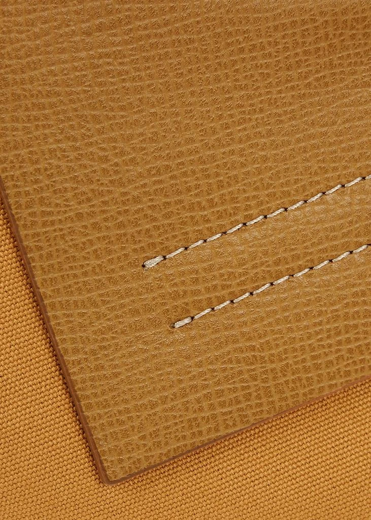 商品Hereu|Cala small camel leather and canvas tote,价格¥1502,第3张图片详细描述