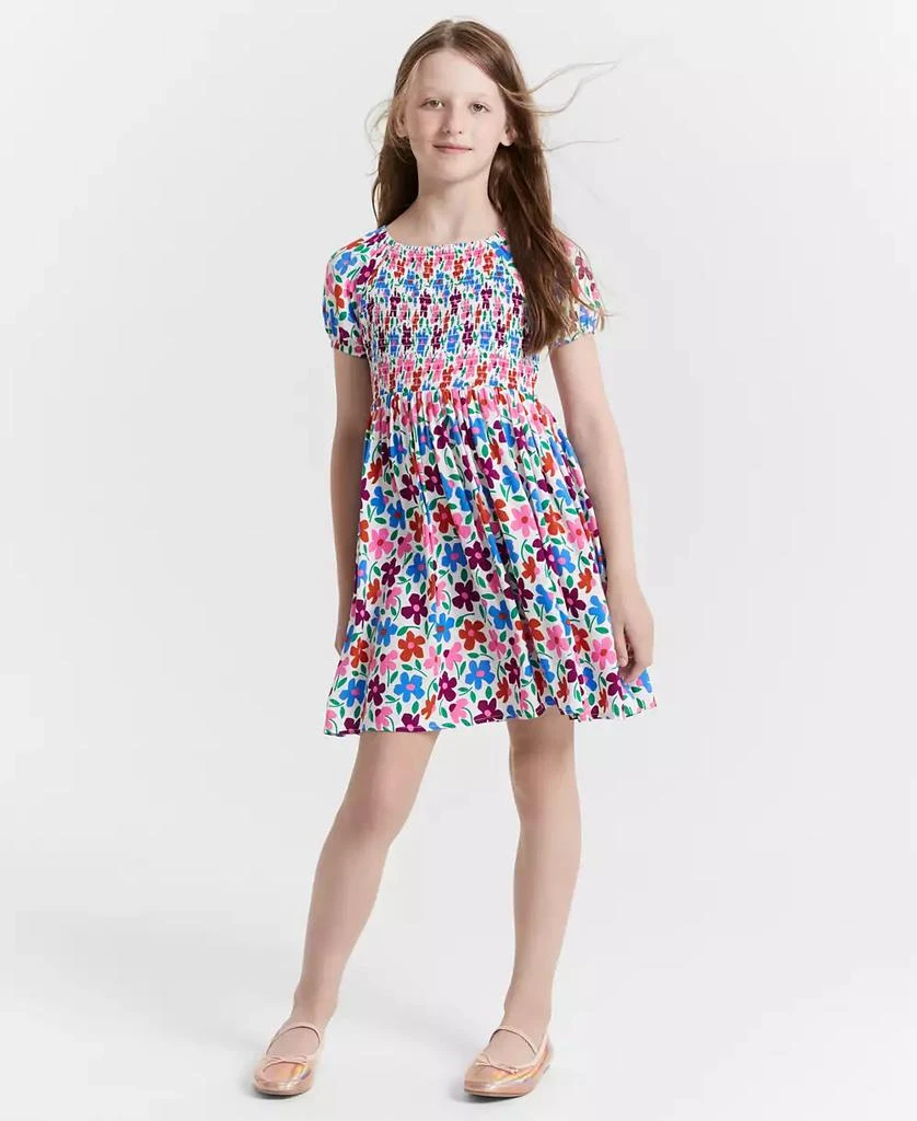 商品Epic Threads|Girls Floral-Print Smocked Dress, Created for Macy's,价格¥89,第1张图片