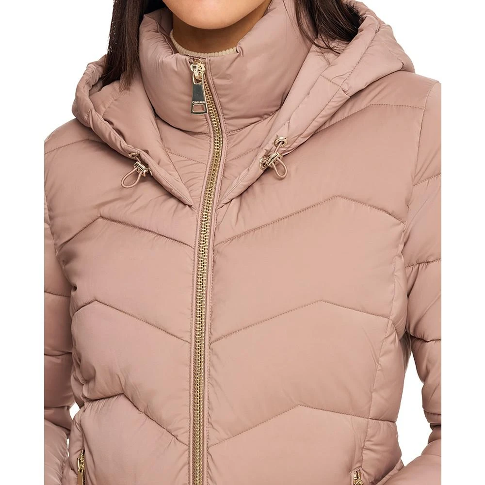 商品Calvin Klein|Women's Hooded Packable Puffer Coat,价格¥878,第4张图片详细描述