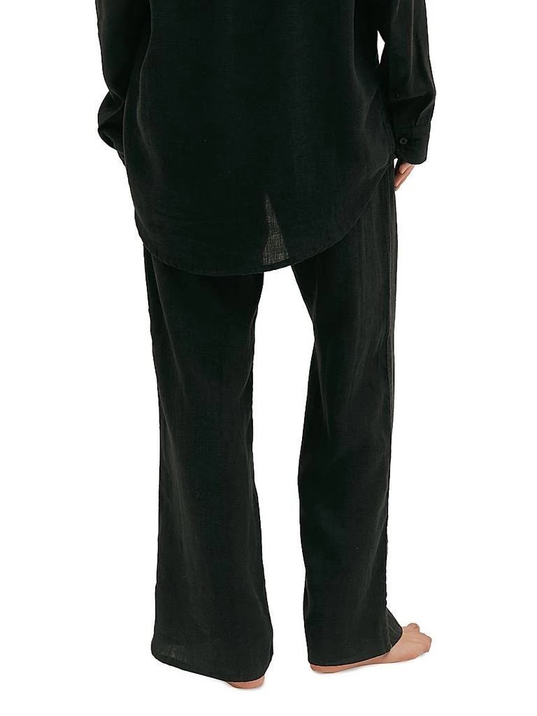 商品Desmond & Dempsey|Drawstring Linen Lounge Pants,价格¥959,第4张图片详细描述