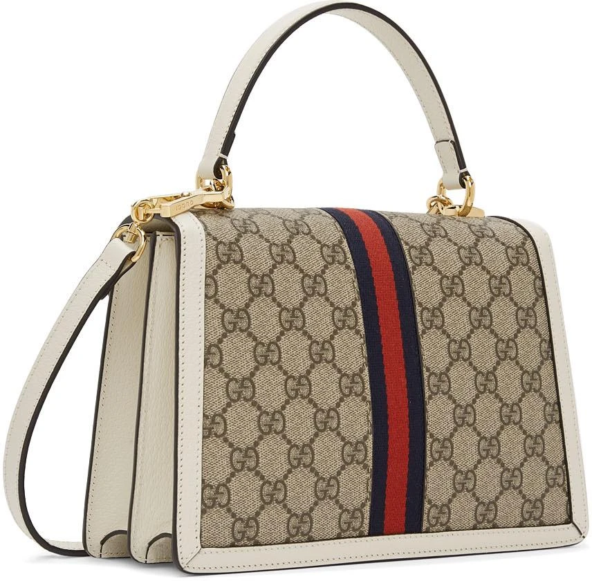 商品Gucci|Off-White Small Ophidia Top Handle Bag,价格¥21538,第3张图片详细描述