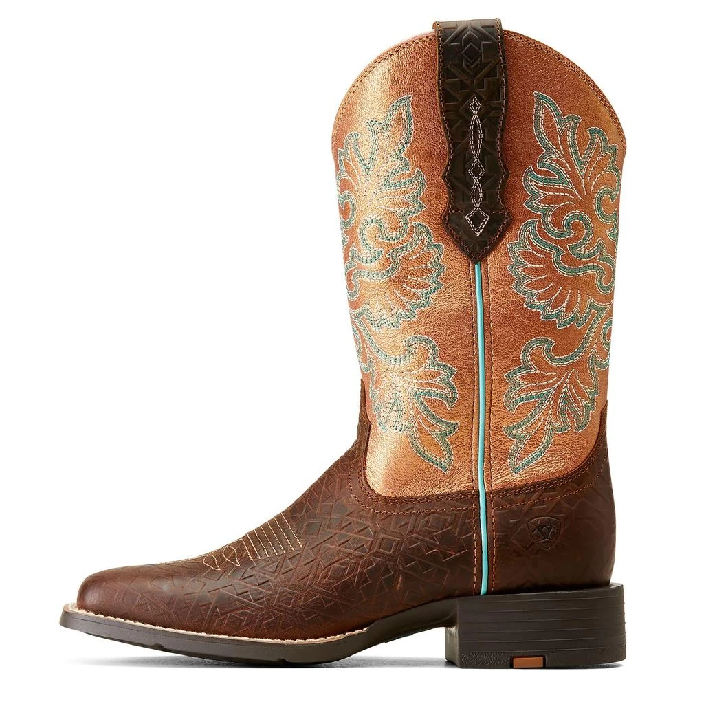 商品Ariat|Round Up Wide Square Toe StretchFit Western Boot,价格¥1522,第4张图片详细描述