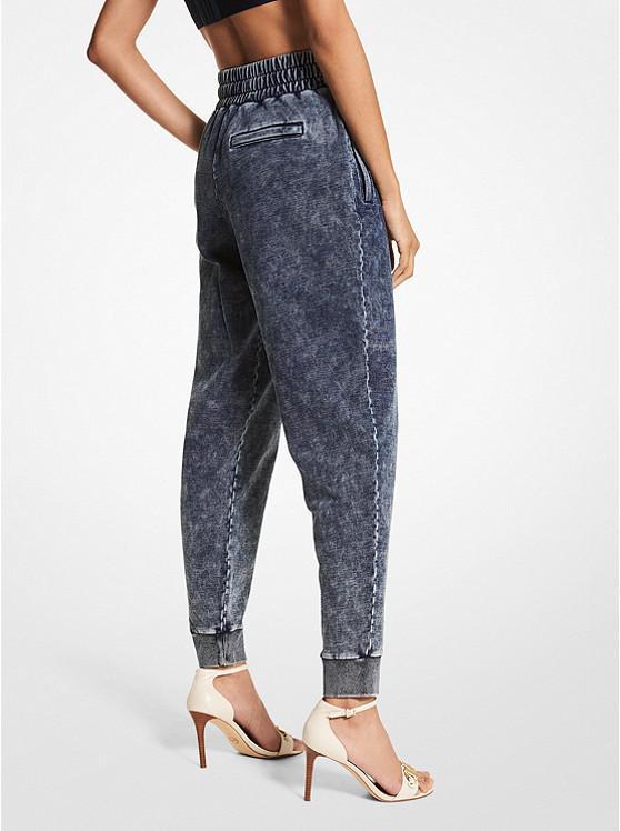 商品Michael Kors|Oversized Acid Wash Cotton Terry Joggers,价格¥728,第4张图片详细描述