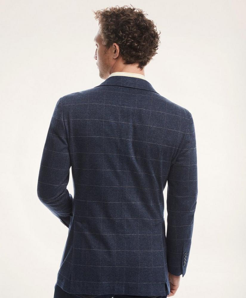 Regent Reguar-Fit Italian Knit Windowpane Sport Coat商品第3张图片规格展示