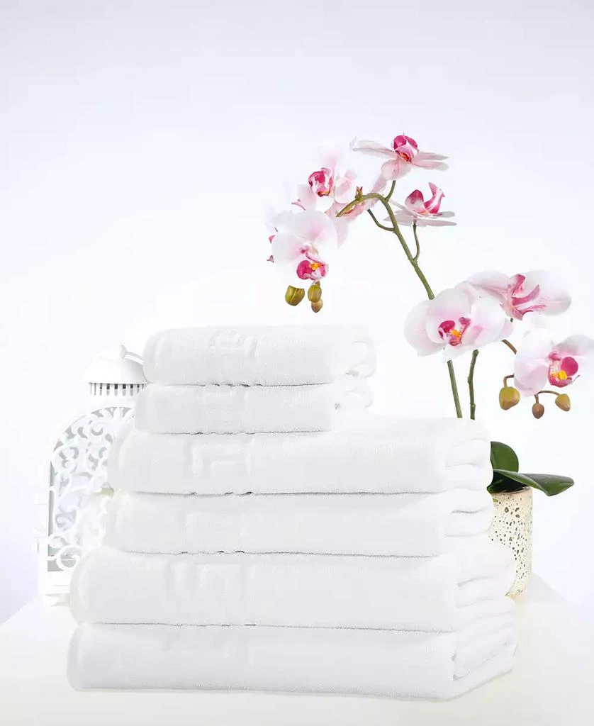 商品OZAN PREMIUM HOME|Milos Greek Key 100% Turkish Cotton 6-Pc. Bath Towel Sets,价格¥928,第3张图片详细描述