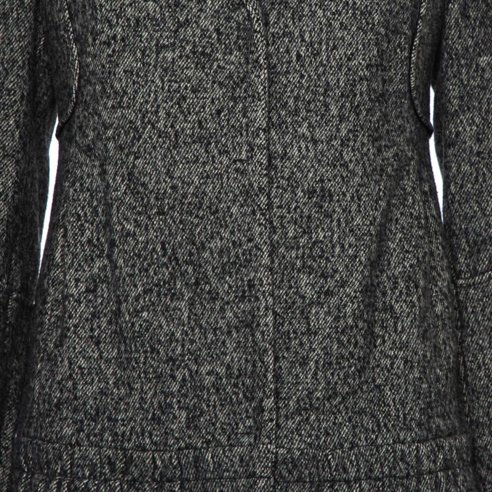 商品[二手商品] Prada|Prada Black Wool & Cashmere Mid Length Coat M,价格¥1383,第6张图片详细描述