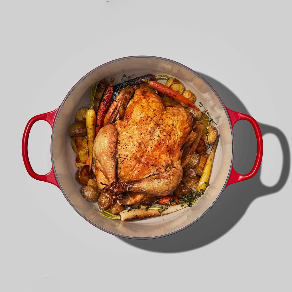 商品Le Creuset|Signature Cast Iron Round Casserole - 24cm - Bamboo Green,价格¥2339,第2张图片详细描述