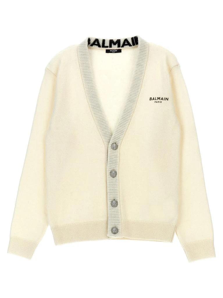 商品Balmain|Balmain Kids Logo Cardigan,价格¥2901,第1张图片