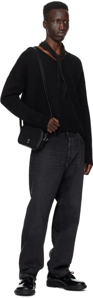 商品AMI|Black Cropped Sweater,价格¥4720,第4张图片详细描述