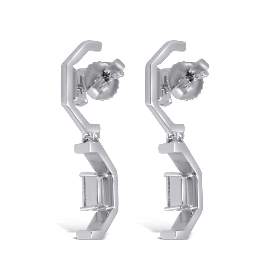 商品AME|Âme Angles 18K White Gold, Lab-Grown Diamond 0.96ct. tw. Double Drop Earrings,价格¥18810,第1张图片